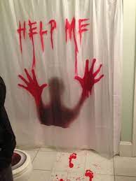 38 Modern Halloween Decorating Ideas For Your Bathroom Creepy Halloween Decorations Halloween Bathroom Halloween Bathroom Decorations