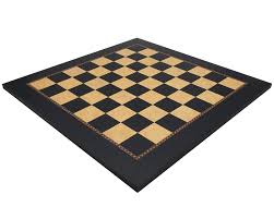 The Queens Gambit Black Dyed Poplar and Ash Root Chess Board [RCB134] -  £100.51