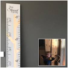Completed Custom Made Personalised Wooden Ruler Height Chart Metric And Or Imperial Measurements Made To Order In Australia