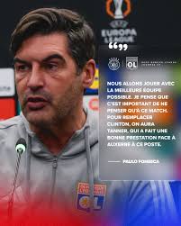 🗨 « Nous allons jouer avec la meilleure équipe possible. » 🎙 A la veille  de la 5e journée d'Europa League, notre coach Paulo Fonseca se confie sur  ses choix dans le