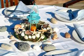 When your theme is over, make a large sand city by stapling or gluing the tubes together! Sea Inspired Table Setting And Ideas For Your Beach Themed Party