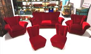 Tufted chaise lounge lounge couch chaise chair bedroom chair sofa bed lounge chairs couches fainting couch rocking chairs. Sofa Set With Lounge Chairs 1950s For Sale At Pamono