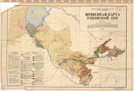 All regions, cities, roads, streets and buildings satellite view. Title In Russian Soil Map Of Uzbekskoi Uzbekistan Esdac European Commission