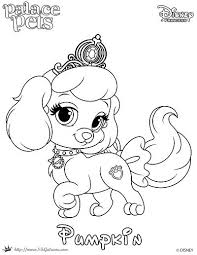 Free Coloring Page Featuring Pumpkin From Disney S Princess Palace Pets Disney Princess Pets Disney Princess Palace Pets Disney Coloring Pages