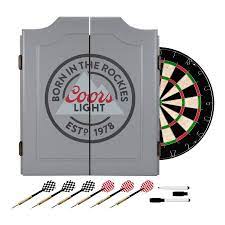 Trademark Gameroom Coors Light Dartboard Set Cl7000 Gry Coors Light Coors Dart Board