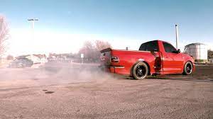 From the pics of the xlt, looks like the f150 could be lowered by four inches with plenty of room in the wheel wells. Lowered Ford Svt Lightning Edit Youtube