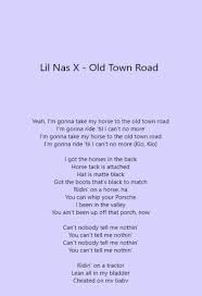 Lil Nas X Old Town Road Lyrics Pour Android Telechargez L Apk Letra de old town road (spanish version) de jon z feat. lil nas x old town road lyrics pour