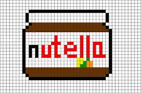 Resultado De Imagem Para Pixel Art Nutella Pixel Art Pixel Drawing Easy Pixel Art