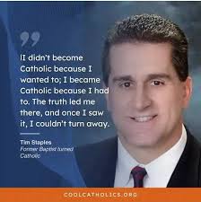 ✨ “I didn't become Catholic because I wanted to; I became Catholic because  I had to. The truth led me there, and once I saw it, I couldn't turn away.” 