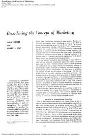Check spelling or type a new query. Pdf Broadening The Concept Of Marketing