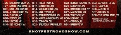 Choosing a selection results in a full page refresh. Slipknot S Knotfest Roadshow With Gojira Behemoth Volbeat The Circle Pit