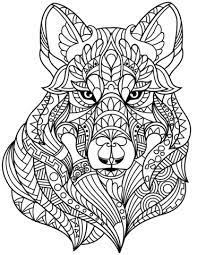 Select one of 1000 printable coloring pages of the category adult. Wolf Head Zentangle Coloring Page Free Printable Coloring Pages 2597477 Png Images Pngio