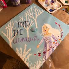 Frozen 2 Grad Cap College Graduation Cap Decoration Graduation Cap Decoration Cap Decorations