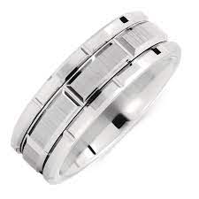 2018 Neueste Michael Hill Mens Wedding Bands Verlobungsringe White Tungsten Ring Tungsten Mens Rings Mens Wedding Bands