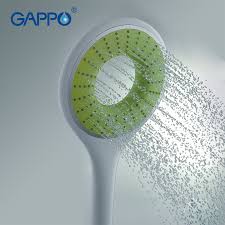 gappo 1pc top quality a way round hand shower heads bathroom accessoriess abs in chrome plated water s water saving shower head shower heads shower accessories