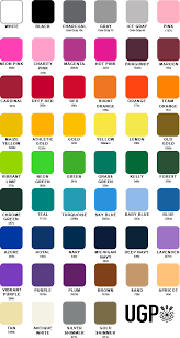 hd ugp screen printing print color chart all colors and