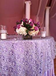Most relevant best selling latest uploads. Chemical Lace Silver Overlay Over Satin Lavender Tablecloths Www Cvlinens Com Wedding Event Tab Wedding Table Linens Table Cloth Decorations Wedding Table
