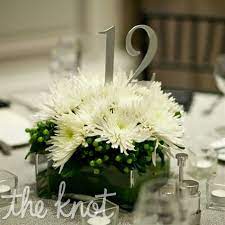 Simple White Centerpiece Green Wedding Centerpieces Wedding Centerpieces White Centerpiece