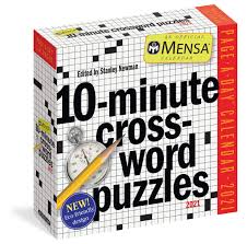Puzzle page crossword september 16. Mensa 10 Minute Crossword Puzzles Page A Day Calendar 2021 Workman Calendars Newman Stanley 9781523508570 Amazon Com Books