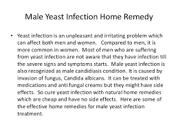 Male Yeast Infection Home Remedy