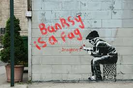Banksy is without doubt the world's most famous and celebrated graffiti artist. Banksy Graffiti Banksy Is A Fag Print On Canvas Abstract Street Art Home Deco Wallpaper Collectibles Free Shipping B13 Wallpaper Internet Collecting Walnutscollect Art Aliexpress