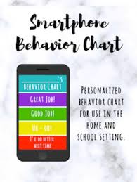 Behavior Management Bold Smartphone Behavior Chart Rti