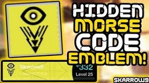 We did not find results for: Destiny 2 How To Get The Hidden The Visionary Emblem Secret Morse Code Youtube