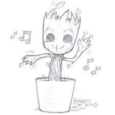 Let's draw and color baby groot easy and cute, step by step. 13 Best Baby Groot Drawing Ideas Baby Groot Drawing Groot Baby Groot
