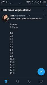 Additionally, it's believed that roughly 4.1% of all defendants sentenced to death are later proven to be innocent. Jess On Twitter Never Have I Ever Innocent Edition Never I Have 1 2 3 4 5 6 7 8 9 10 11 12 13 14 15 Drop An Emoji For The Questions