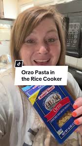 Rice and Orzo in Rice Cooker