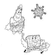 Spongebob is an absolutely fabulous hero who lives in the ocean with his friend patrick the starfish , but also carlos tentacle, his antisocial neighbour, eugene krabs , the owner of the local restaurant, and sandy, a completely crazy and overexcited squirrel from texas who lives under a dome and never leaves the house without her astronaut suit. Sponge Bob Christmas Coloring Page Coloring Pages For Kids And Coloring Home