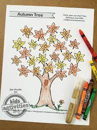 You'll find many autumn and fall coloring pages that are free to print for the kids. Free Kids Printable Fall Tree Coloring Page To Celebrate Autumn Colors Kids Activities Blog