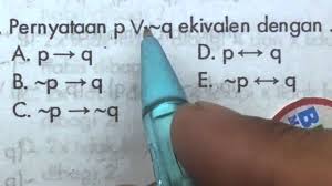 Pernyataan Pv Q Ekuivalen Dengan Logika Matematika Youtube
