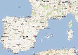 Map of valencia representing the satellite or terrain view of the city. Travelogue Valencia Spain Tennis Tourtalk