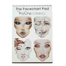 Face Chart Pads 30 Pages 2 Eyes Open