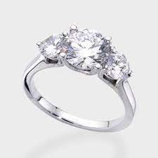 Round 2 0 Ct 14k Ring Vintage Emerald Engagement Ring 14k White Gold Diamond Ring Vintage Oval Engagement Rings