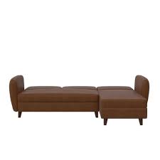 It is a modern piece of furniture that has the sleekest of lines and the most modern look you can have. Perry Sectional Futon With Storage Convertible Sleeper Novogratz Target