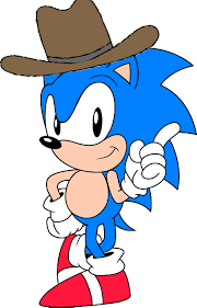 Sonic In His Cowboy Hat Sonic Cowboy Character