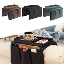 Mdstop sofa armrest organizer caddy with cup holder tray, tv remote control holder, couch armchair caddy fits for cups, game controller, pens, magazines, snacks, glasses (grey, 32 × 13) 4.0 out of 5 stars 276 Sofa Armrest Organizer With 4 Pockets And Cup Holder Tray Couch Armchair Hanging Storage Bag For Tv Remote Control Cellphone Storage Bags Aliexpress
