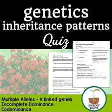 Genetics Quiz Complex Patterns Of Inheritance Non Mendelian Biology Classroom Teaching