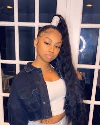 18th Birthday Hairstyles With Weave Pin By Stay At Home On Hair Stuff In 2020 Weave Ponytail Hairstyles Hair Ponytail Styles Birthday Hairstyles