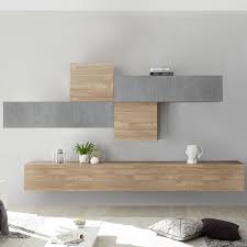 Choisir ce type de bois pour votre future déco murale est donc judicieux. Ensemble Meuble Tv Mural Bois Ensemble Tv Pas Cher Meuble Tele