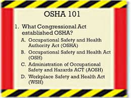 Osha What Is Osha Responsible For A In The U S Osha Is The Federal Regulatory Agency Responsible For Standards For Workplace Safety Ppt Download No fear vs wsh & b 2015 spring d league. slideplayer