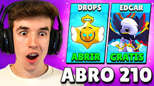 ABRO 210 DROPS ANGELICALES Y CONSIGO *GRATIS* a EDGAR ANGEL en BRAWL STARS