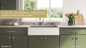 It's a large single basin provides adequate space for soaking and washing large single basin provides sufficient functional space, and an offset drain maximizes the storage space inside the kitchen sink along with the. Installation Duostrainer Kitchen Sink Drains Youtube