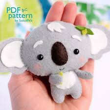 Set Of 3 Cute Baby Animal Toy Pdf And Svg Patterns Felt Etsy In 2020 Felt Toys Patterns Felt Toys Stuffed Toys Patterns