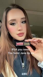 My new fave lip oil @saintjanebeauty #fyp #makeup #makeupartist