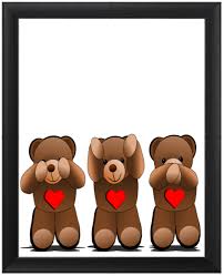 Monkey See No Evil Hear No Evil Speak No Evil Drawing Gallery Paintings Drawings Digital Art Three Wise Monkeys Teddy Bear Cartoon Wise Monkeys