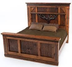 Unique Rustic Bed Tree Design Cabin Furniture Barn Wood Barnwood Furniture Cabin Furniture Diy Furniture Bedroom