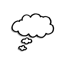 Illustration Of A Cartoon Thought Bubble Balloon Liked On Polyvore Featuring Fillers Backgrounds Black Text Art Bubble Balloons Thought Bubbles Balloons